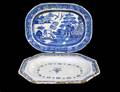 167 TWO POTTERY PLATTERS