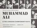 MUHAMMAD ALI 1972 CANADIAN EXHIBITION FIGHTS ONSITE PROGRAM