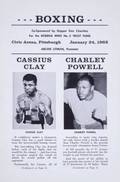 CASSIUS CLAY VS CHARLEY POWELL 1963 OFFICIAL ONSITE FIGHT PROGRAM