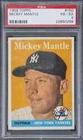 MICKEY MANTLE 1958 TOPPS 150 GRADED PSA 4