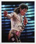 MICHAEL JACKSON SIGNED BAD PHOTOGRAPH