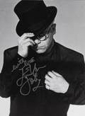 ELTON JOHN SIGNED HERB RITTS BOOKPLATE