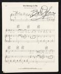BOB DYLAN SIGNED SHEET MUSIC