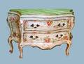 131 ROCOCO PAINTED COMMODE