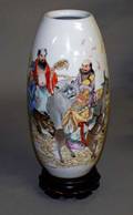 114 WELL PAINTED PORCELAIN VASE