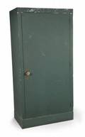 GRETA GARBO GREEN PAINTED WOODEN WARDROBE CLOSET