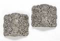 GRETA GARBO PAIR OF VINTAGE RHINESTONE SHOE CLIPS