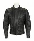 DAVID HASSELHOFF BLACK LEATHER JACKET