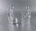 148 PAIR OF CLEAR CRYSTAL FIGURES OF TRADESMEN