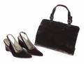 FRAN DRESCHER PRADA HANDBAG AND WEDGES