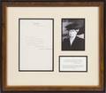 ELEANOR ROOSEVELT SIGNED LETTER