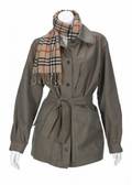 GRETA GARBO BURBERRY JACKET AND SCARF