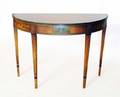 209 GEORGE III STYLE INLAID SATINWOOD CONSOLE TABLE