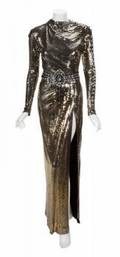 CYD CHARISSE CUSTOM SEQUIN STAGE GOWN