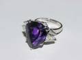 190 AMETHYST AND DIAMOND RING