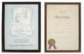 TRAVILLA FRAMED CERTIFICATES