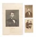 ABRAHAM LINCOLN PRINT AND CARTES de VISITE