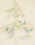 SIR CECIL BEATON SIGNED COSTUME SKETCH
