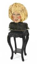 PHYLLIS DILLER GINO SALERNO BUST AND SIDE TABLE