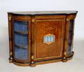 443 NAPOLEON III GILT BRZ MNTD  BURL AMBOYNA CREDENZA