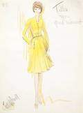 CAROL BURNETT EDITH HEAD SIGNED SKETCH