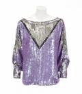 PHYLLIS DILLER WORN SEQUIN BLOUSE