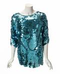 PHYLLIS DILLER PHOTOSHOOT SEQUIN BLOUSE