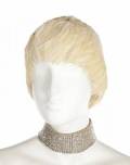 PHYLLIS DILLER WORN WIG AND RHINESTONE CHOKER