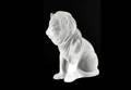 72 LALIQUE MOLDED AND FROSTED CRYSTAL LION BAMARA