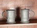 ENGLISH PEWTER TAVERN MUGS