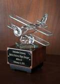 BOB HOPE HANGAR PRESENTATION GLASS AIRPLANE