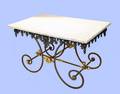 66 IRON AND BRASS BAKERS TABLE
