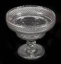 CUT GLASS FOOTED COMPOTE