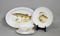 189 FOURTEEN PIECE BAVARIAN PORCELAIN FISH SERVICE