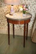 LOUIS XVI STYLE PARQUETRY TABLE 