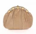 DOLORES HOPE JUDITH LIEBER TAN CLUTCH