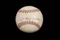 1963 WORLD SERIES PRACTICE USED SIGNED ONSITE BASEBALL