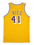 GLEN RICE 1999 GAME WORN SIGNED LOS ANGELES LAKERS JERSEY