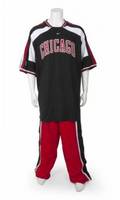 MICHAEL JORDAN 199798 CHICAGO BULLS GAME WORN SHOOTING SHIRT AND PANTS