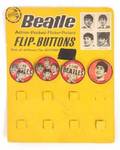 BEATLES SOUVENIR FLIPBUTTONS DISPLAY