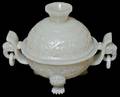 217 VERY FINE JADE TRIPOD CENSER AND COVER