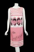 THE BEATLES PINK AND WHITE SHIFT DRESS