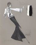 BARBRA STREISAND COCONUT GROVE COSTUME SKETCH