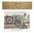EVEL KNIEVEL BLANK CHECK AND SIGNED PUBLICITY IMAGE
