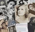 GRETA GARBO PHOTOGRAPHS AND CLIPPINGS FROM HER DESK