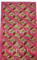GRETA GARBO SHEHADI GEOMETRIC WOVEN WOOL RUG