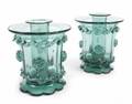 GRETA GARBO HANDBLOWN CANDLE HOLDERS