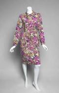GRETA GARBO FLORAL SHIRT DRESS
