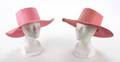 GRETA GARBO PINK STRAW HATS