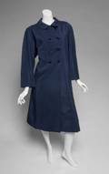 GRETA GARBO NAVY WOOL COAT